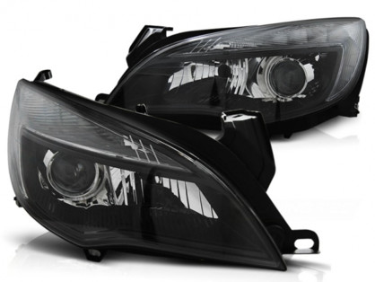 Lampy Przednie Opel Astra J Black Tru Drl Oswietlenie Tuningowe Lampy Samochodowe